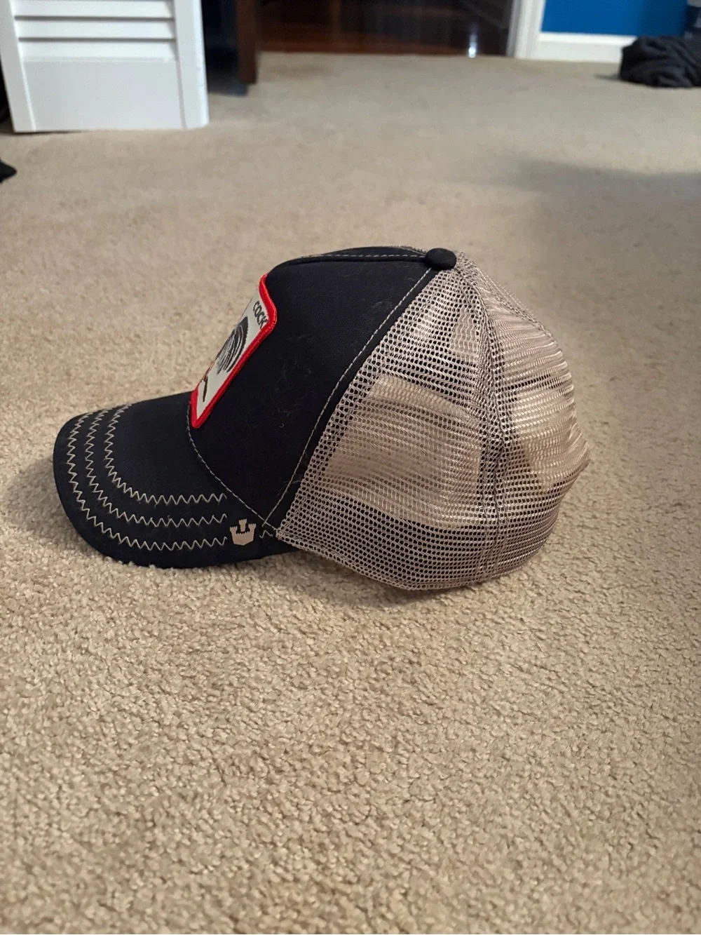 Goorin Bros Black and Tan Trucker Hat